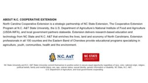 N.C. Cooperative Extension partnership statement