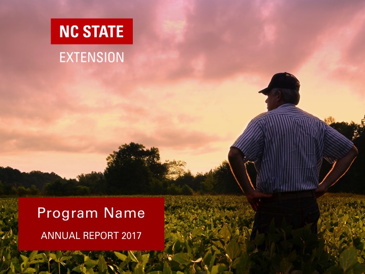 NC State Extension program branding example | Separated Logo and Program Name