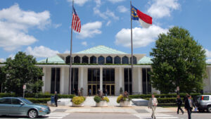 The North Carolina Legislative Building in downtown Raleigh. PHOTO BY ROGER WINSTEAD AT NC STATE UNIVERSITY.